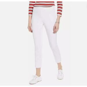 Nordstrom 1901 Pants 12 NWOT Stretch Ankle Skinny White Slimming Fit CottonBlend